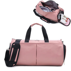 Women Gym Bag Fitness Sports Travel Training Bag With Shoes Compartment