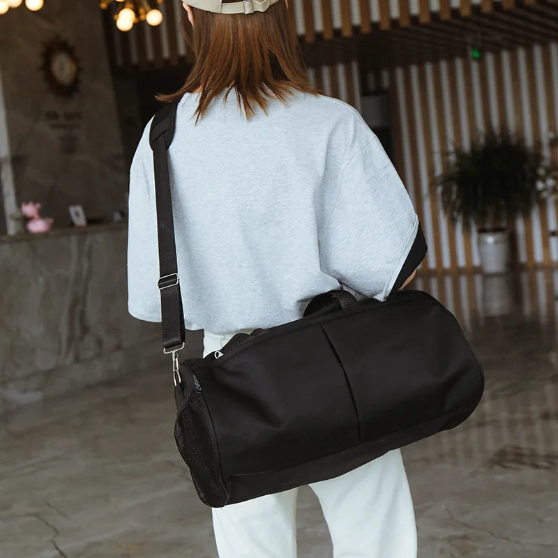 Women Gym Bag Fitness Sports Travel Training Bag With Shoes Compartment
