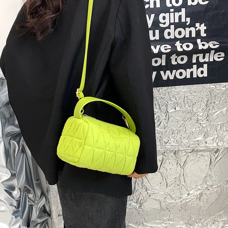Bright Candy Canvas Clutche Purse Girl Messenger Bag