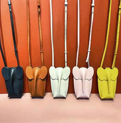 Pink Leather Crossbody Bag for Women