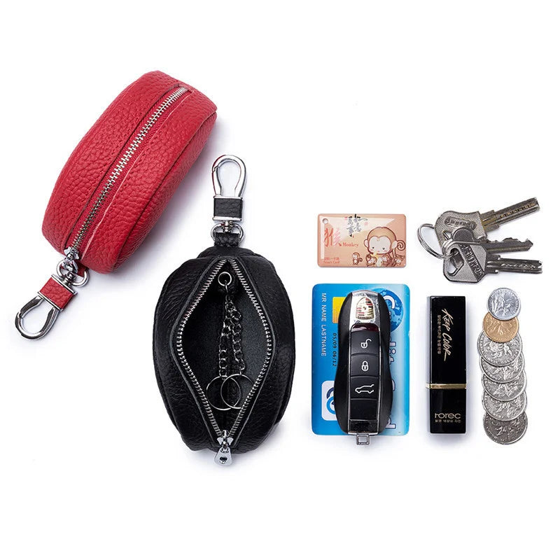 Leather Unisex Key Wallet Keys Organizer Smart Housekeeper