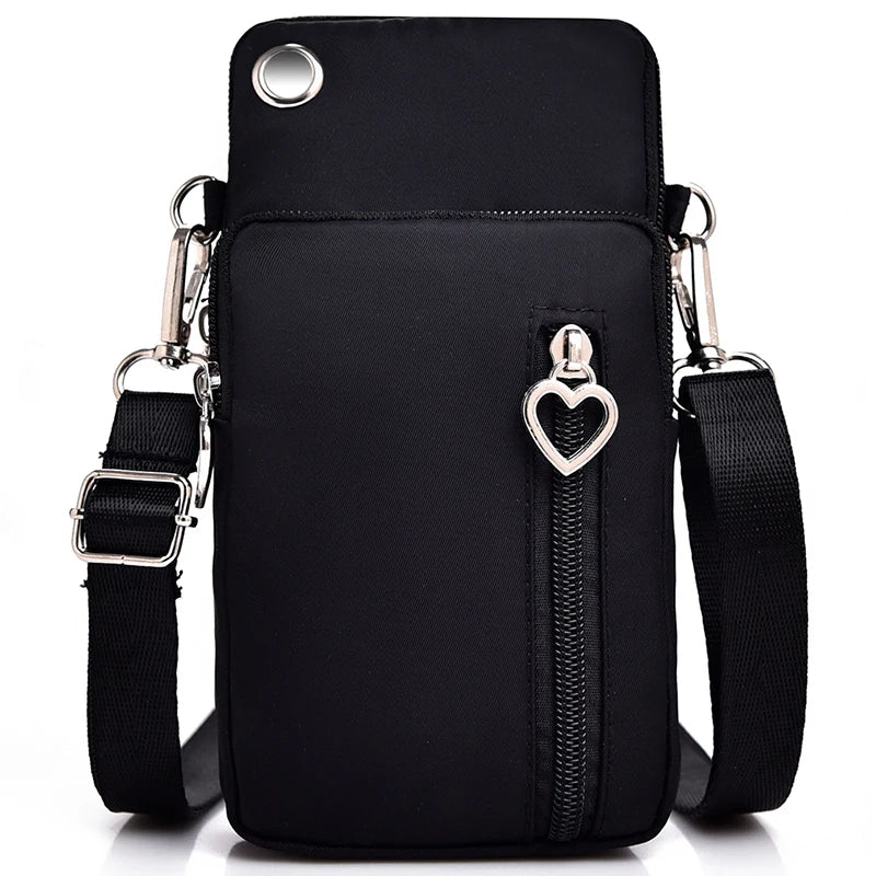 Mini Shoulder Bag Multi-Function Phone Bag Earphone Pouch Outdoor Sport Bag