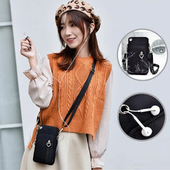 Mini Shoulder Bag Multi-Function Phone Bag Outdoor Earphone Pouch