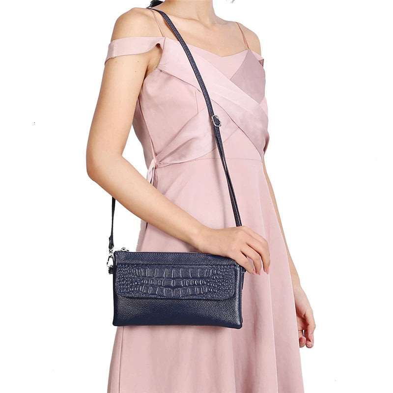 Cow Leather Crossbody Bag for Women Youth Ladies Small Bag