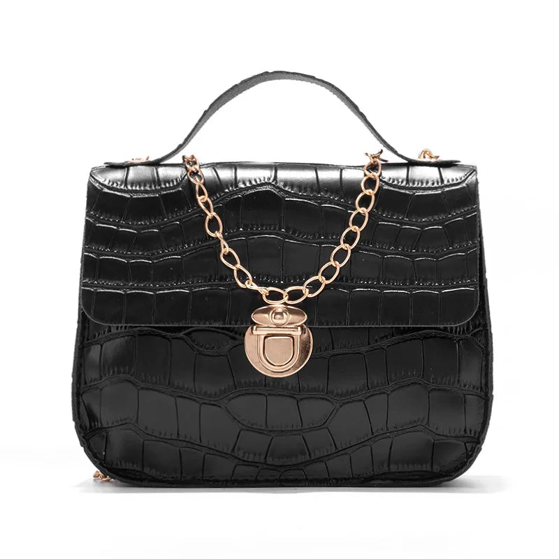 Mini Lock Chain Bag Casual Shoulder Bags Women Handbags Purses