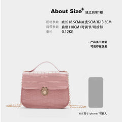 Mini Lock Chain Bag Casual Shoulder Bags Women Handbags Purses