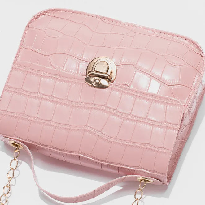 Mini Lock Chain Bag Casual Shoulder Bags Women Handbags Purses