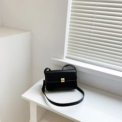 Women Small Square Bag Ins Handbag PU Leather Ladies Crossbody Shoulder Bag