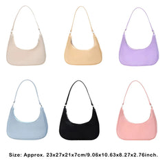 Women Nylon Shoulder Bag Tote Casual Solid Handbag
