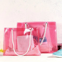 Women PVC Shoulder Bags Casual Female Beach Bags Shopping Bag
