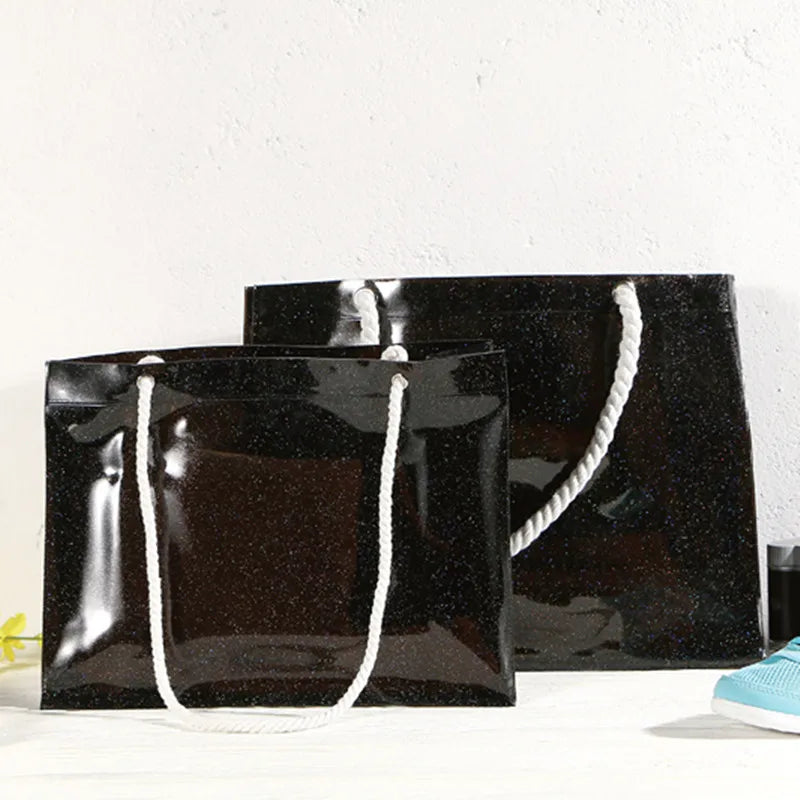 Women PVC Shoulder Bags Casual Female Beach Bags Shopping Bag