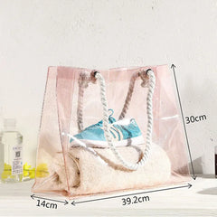 Women PVC Shoulder Bags Casual Female Beach Bags Shopping Bag