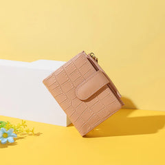 Women's PU Leather Money Bag Short Wallet Credit Card Holder