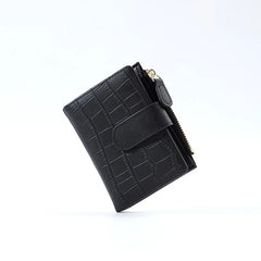 Women's PU Leather Money Bag Short Wallet Credit Card Holder