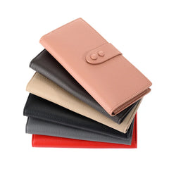 Women's Buckle Long Wallet Coin Purse Large Banknote Pocket