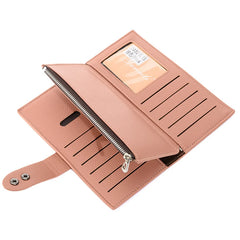 Women's Buckle Long Wallet Coin Purse Large Banknote Pocket