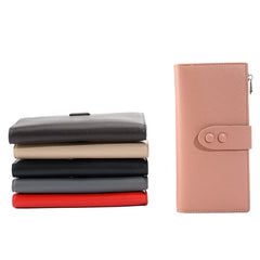 Women's Buckle Long Wallet Coin Purse Large Banknote Pocket