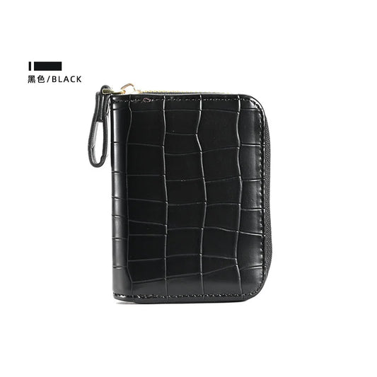 Women's Short Purse Small Coin Bag Stone Pattern Organ Card Bag