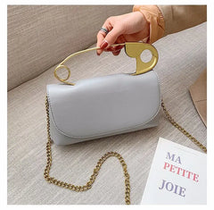 Personality Pin Handbag Shoulder Bag Chain Crossbody Bag