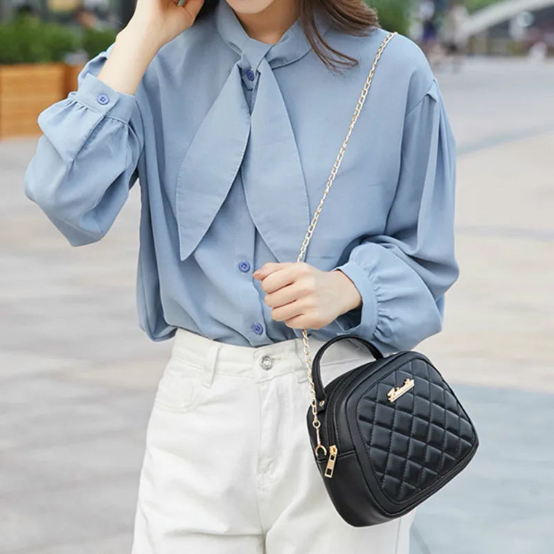 Shell-shaped Crossbody Bag PU Leature Handbags