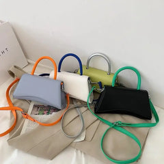 Women PU Leather Crossbody Bags For Women Ladies Flap Solid Handbags