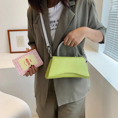 Women PU Leather Crossbody Bags For Women Ladies Flap Solid Handbags