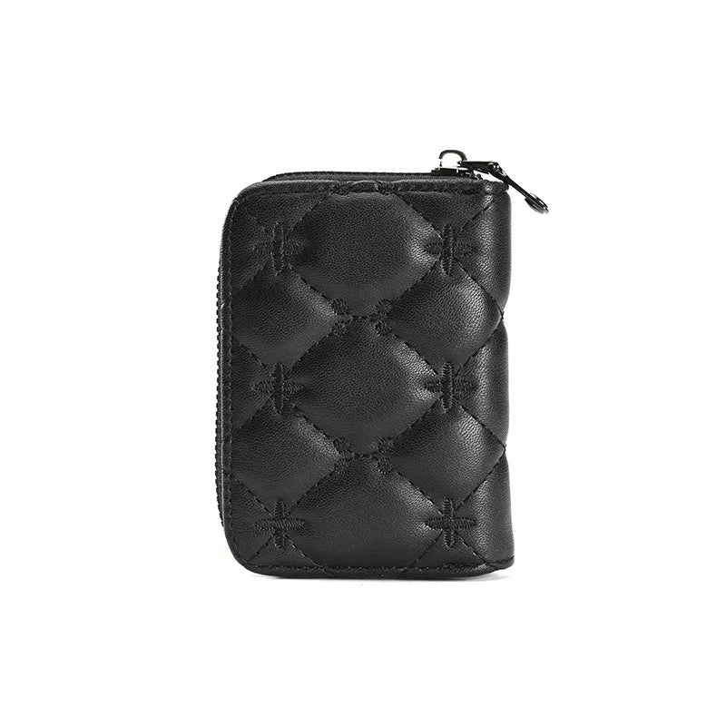 Women Small Wallet Card Purse Card Bag Female Zipper Business Card Case