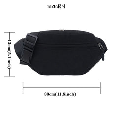 Pink Flower Waist Bag Fanny Pack Outdoor Sports Crossbody Bag