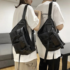 Large Capacity Unisex Fanny Pack Street Wear Chest Bag Hip Hop Crossbody bag