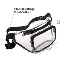 Clear Fanny Pack Waterproof Waist Bag - Stadium Approved