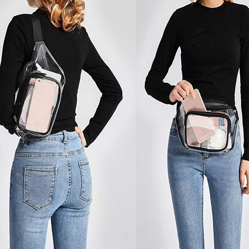 Clear Fanny Pack Waterproof Waist Bag - Stadium Approved