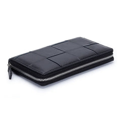 Woven Sheepskin Wallet Large Capacity Handbag