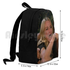 Woman Yelling Outdoor Hiking Backpack Riding Climbing Sports Bag