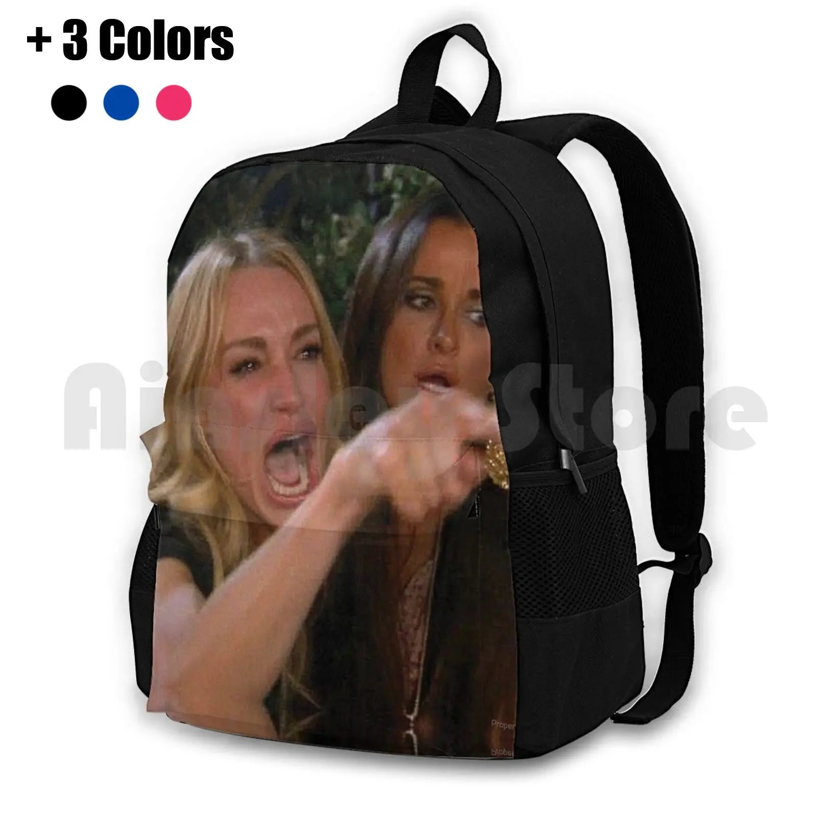 Woman Yelling Outdoor Hiking Backpack Riding Climbing Sports Bag