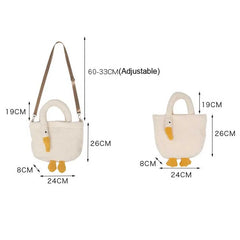 Goose Cashmere Shoulder Bag Girl Cashmere Handbag Portable Messenger Bag