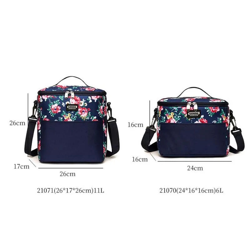Waterproof 11L Lunch Bag Insulated Thermal Totes for Office Men Women