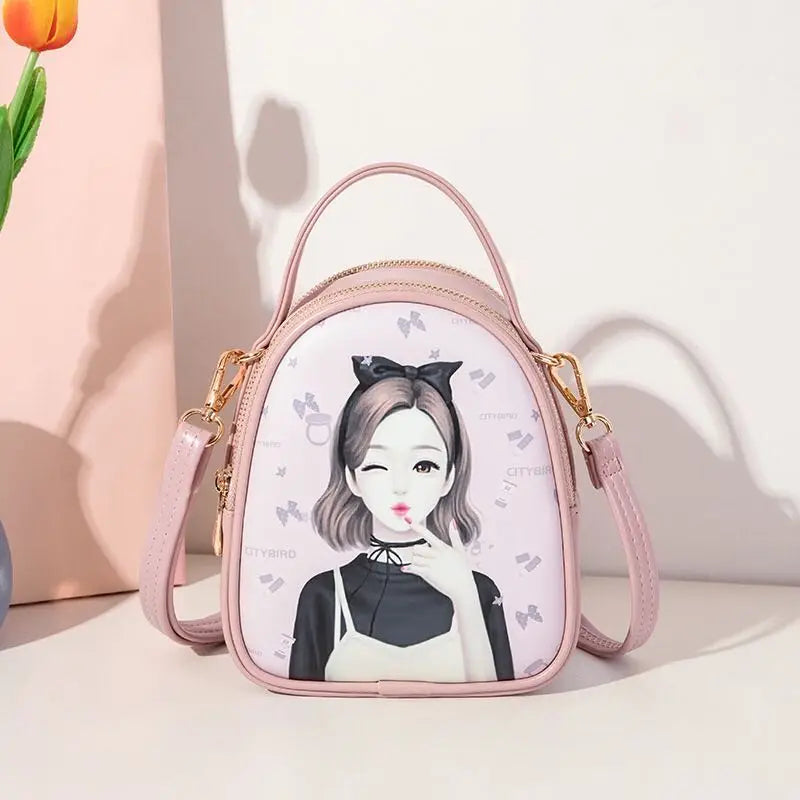 Mini Diagonal Bag for Women Summer Phone Shoulder Cross Body Bag