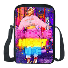 Charli Damelio Shoulder Bag Ice Coffee Splatter Graphic Girls Casual Pack