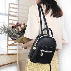Women Mini Handbag Daily Backpack Convertible Bag Small Pouch