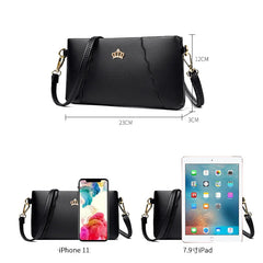 Vintage Leather Shoulder Bag Crossbody Small Sac Handbag for Women