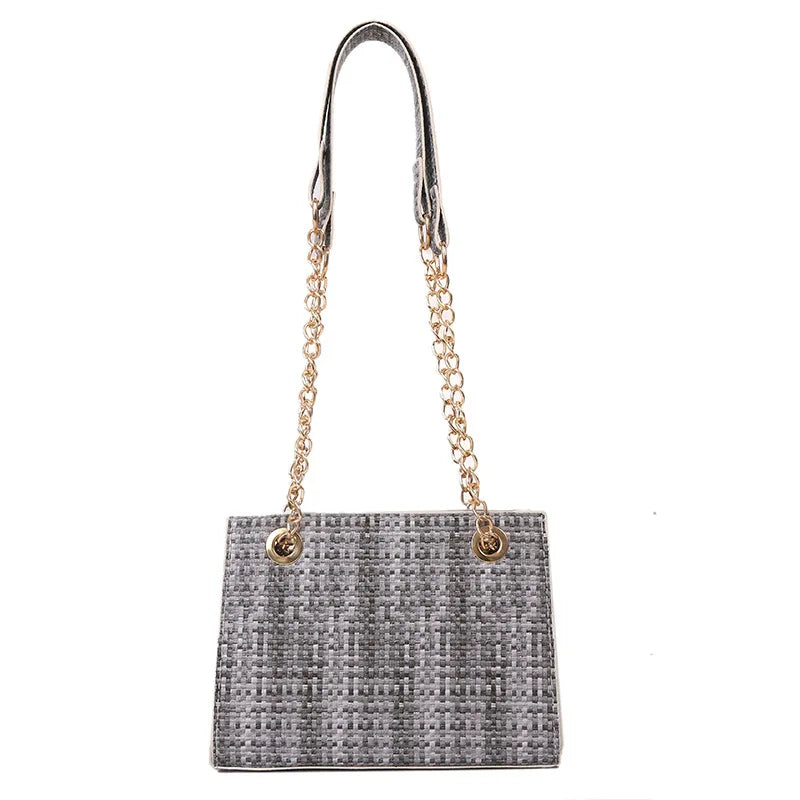 Large-capacity Chain Shoulder Bags Crossbody Contrast Colors