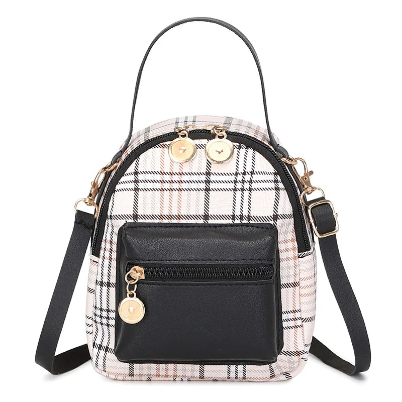 Women's Mini Checked Shoulder Bag