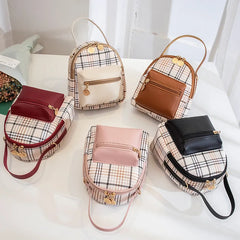 Women's Mini Checked Shoulder Bag