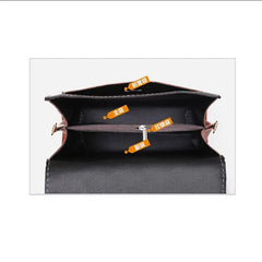 Women Contrast Handbag Female Classic Crossbody Bag Flap Bag Leather Shoulder Me