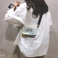 Summer Mini Transparent Square Jelly Shoulder Bag