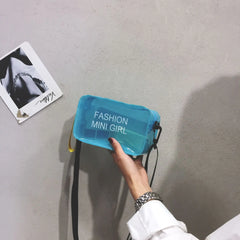 Summer Mini Transparent Square Jelly Shoulder Bag