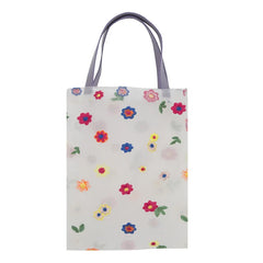 Women 3D Flower Embroidered Mesh Beach Bag Portable Tote For Children