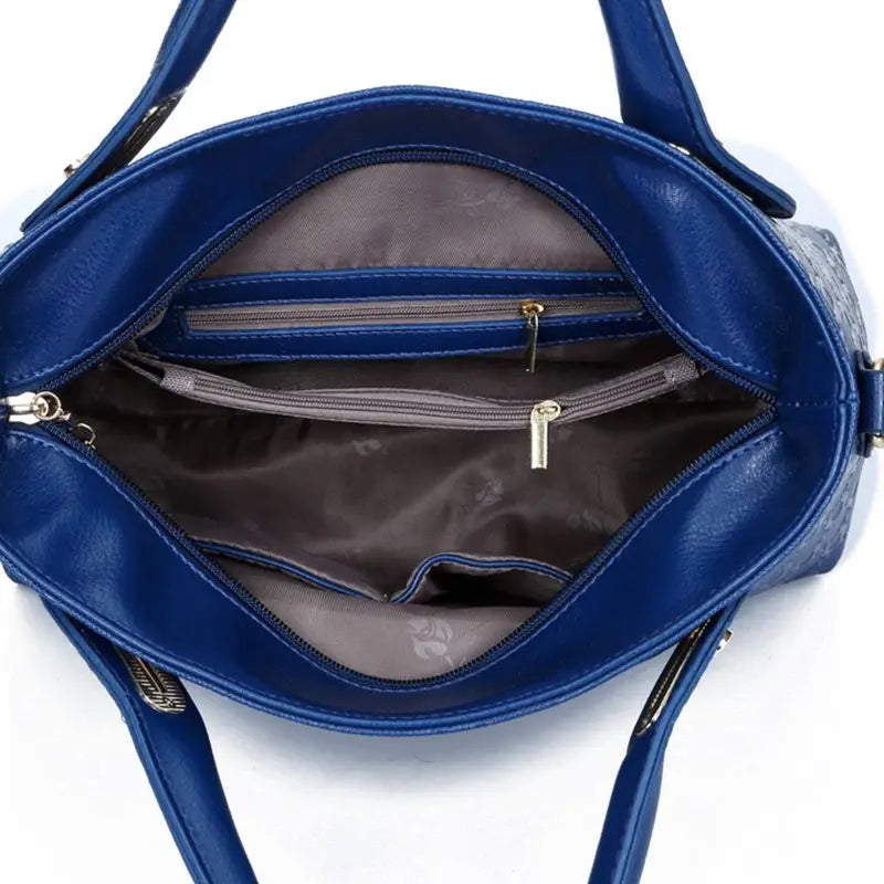 Vintage Women's Handbag Set - 4 Piece Shoulder Bag Collection