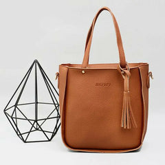 Women 4pcs PU Leather Shoulder Bag Set