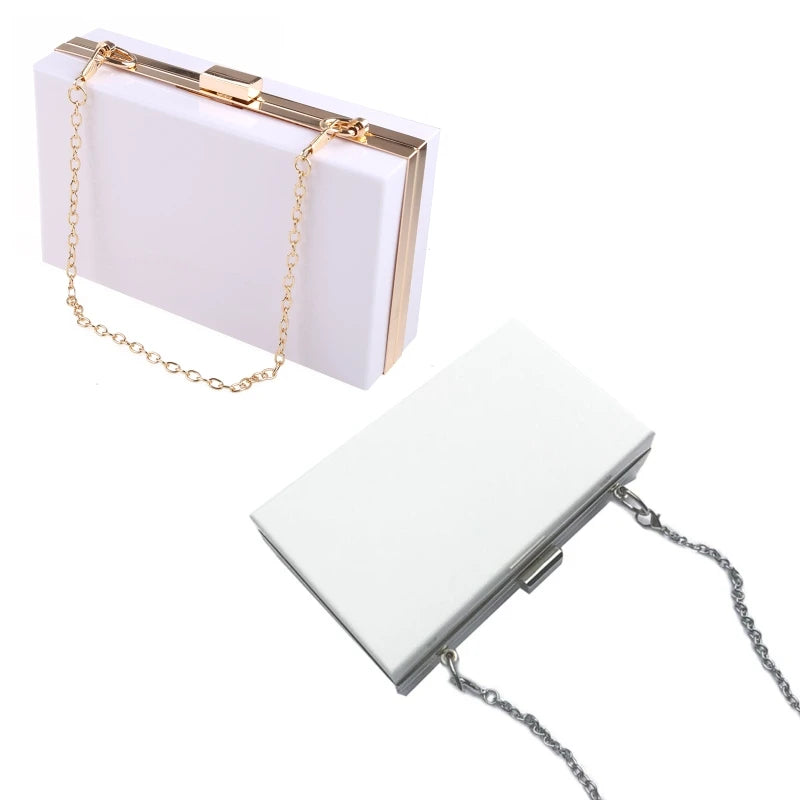 Women Acrylic Evening Shoulder Bag Bridal Clutch Party Prom Wedding